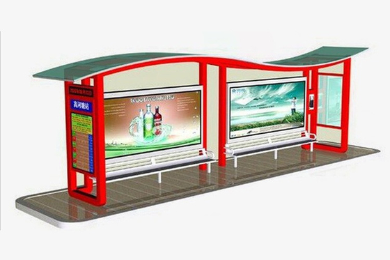 Chiny Wysokowydajna wiata autobusowa ze wspornikiem, pięknie zaprojektowana przystanek autobusowy dostawca