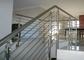 Indywidualnie zaprojektowane szklane balustrady schodowe, estetyczne balustrady szklane ze stali nierdzewnej dostawca