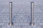 Wysokiej elastyczności Słupy ze stali nierdzewnej Grubość ściany kolumny 3 mm dla budynku / drogi dostawca
