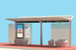 Unikalny styl przystanku autobusowego ze stali nierdzewnej Rozsądna struktura z czekającym siedzeniem / deszczownicą dostawca