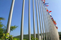 Różne kształty słupa flagi ze stali nierdzewnej dla placów miejskich / terminali celnych / stadionów dostawca
